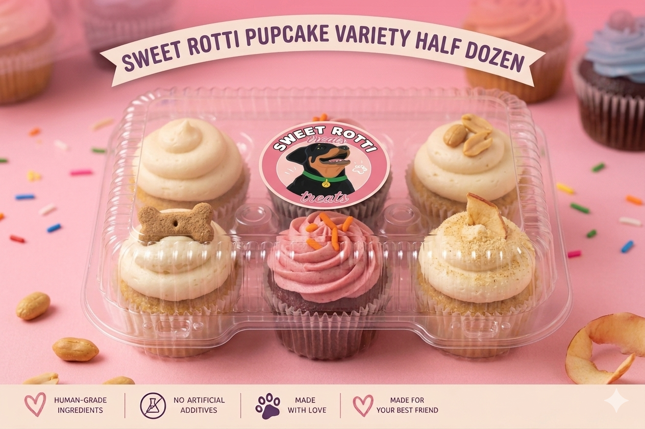 Happy Tails Half-Dozen Cupcakes